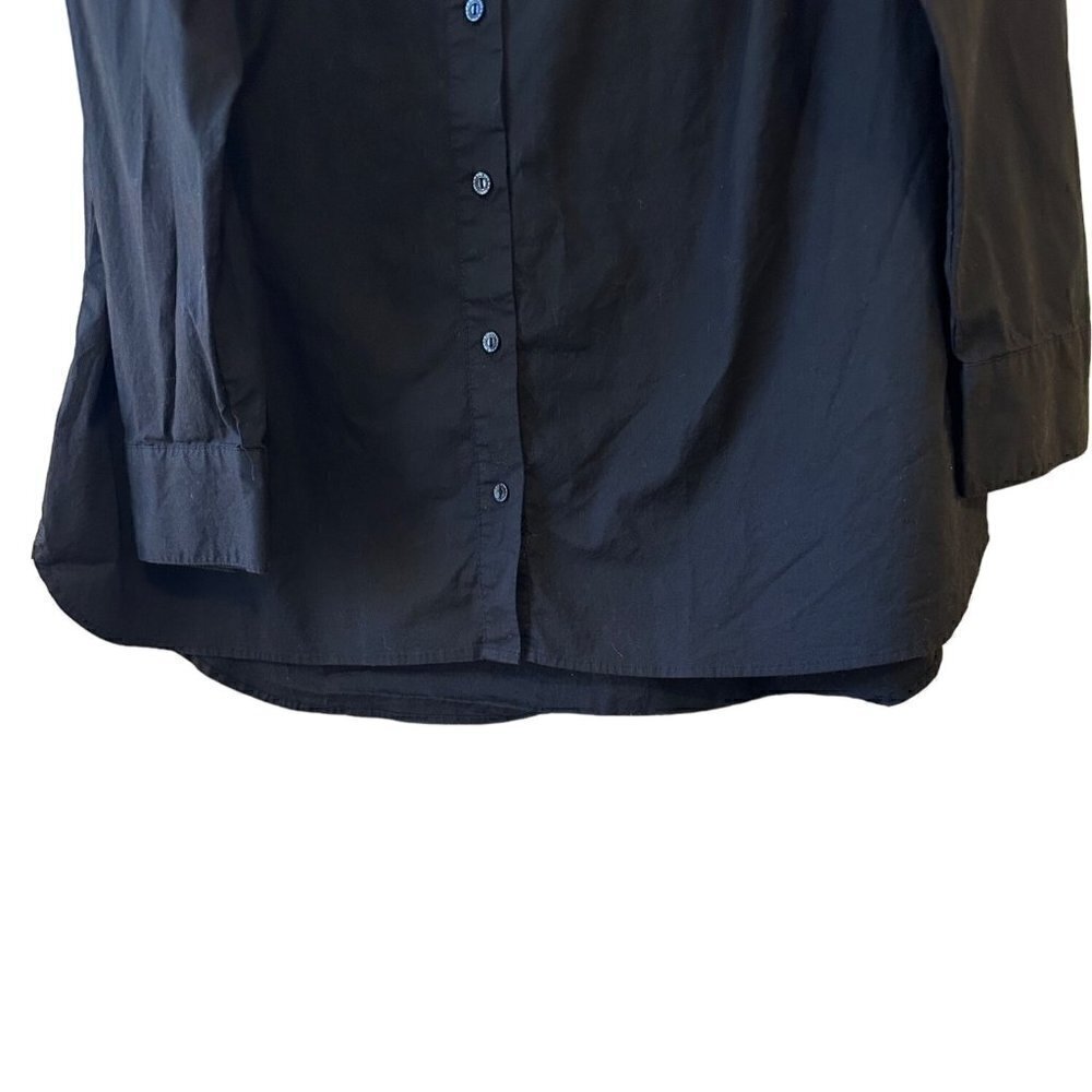 Isaac Mizrahi Live! Women's Long Sleeve Woven Black Tunic Blouse Size 20W - Picture 4 of 8
